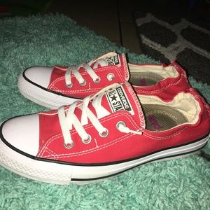 Red chuck Taylor’s  size 8.5 US